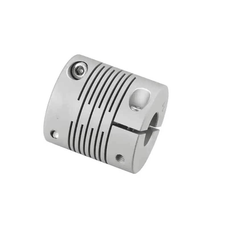 Flexible High-strength Aluminum Alloy Coupler Parallel Lines Setscrew Coupling For Encoder Stepmotor 1